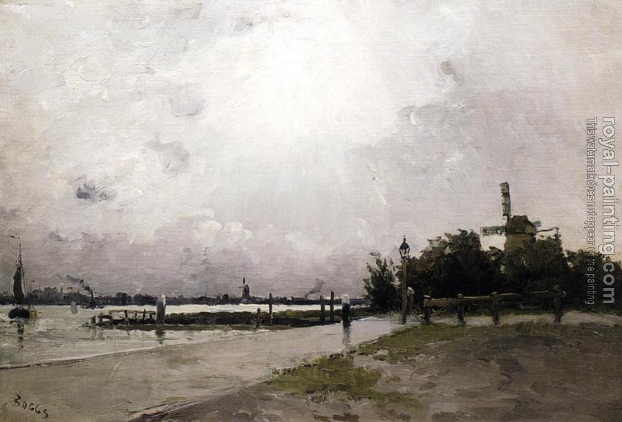 Frank Boggs : Windmill on the Coast, Holland Frank Boggs : Windmill on the Coast, Holland